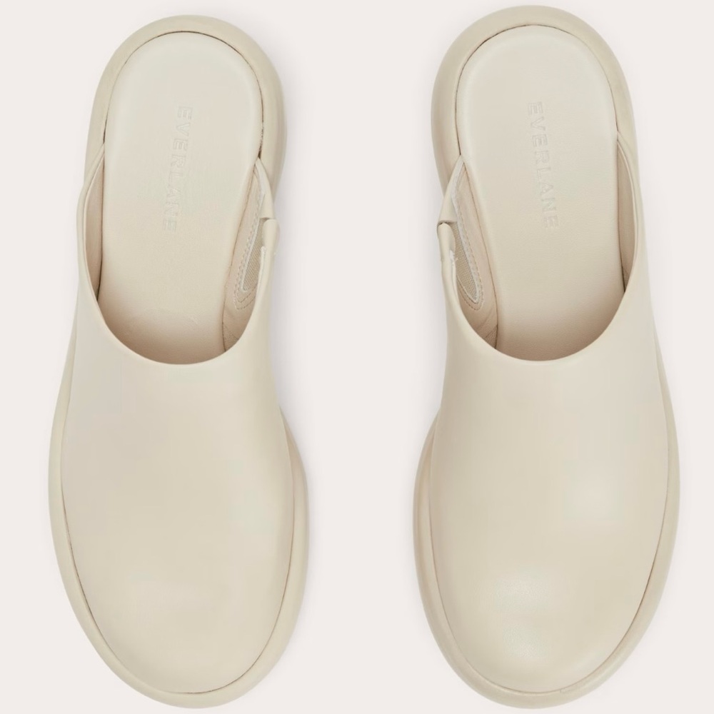 NEW Everlane Cream Parchment The Puffa Platform Clog in Size 6‎ - Picture 3 of 16
